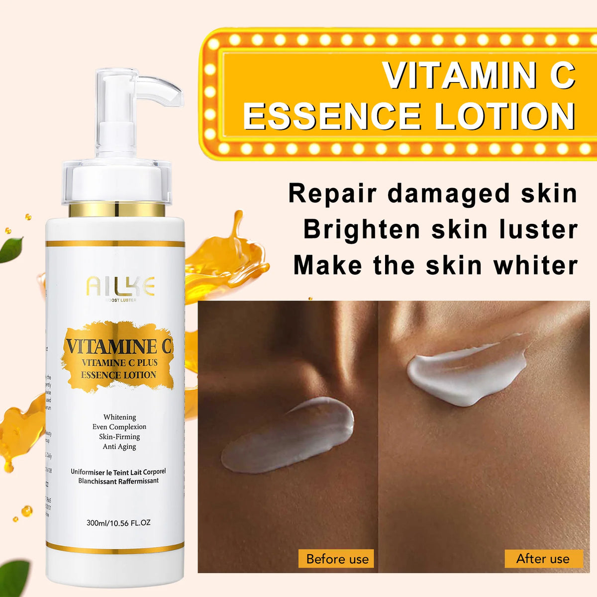 AILKE Vitamin C Brightening Skincare Set For Dark Spot Care