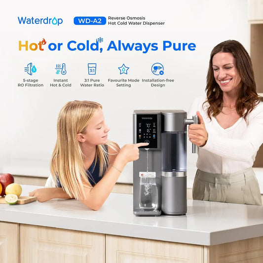 A2 Countertop Reverse Osmosis Hot And Cold Water Cooler