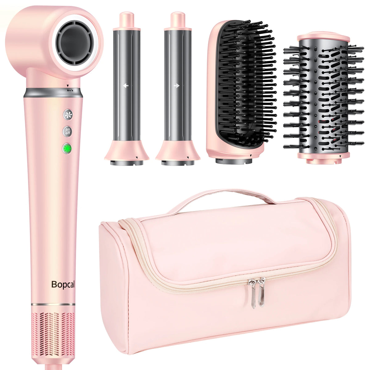BOPCAL 5-in-1 Hot Air Hair Dryer Brush Styling Tool Set