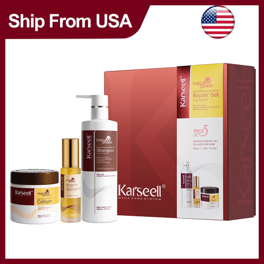 Karseell Collagen Argan Oil Hair Repair Mask Shampoo Set