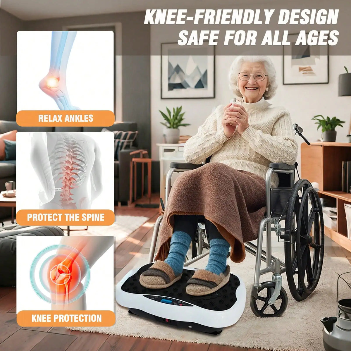 Vibration Plate Fitness Platform For Full Body Exercise And Wellness