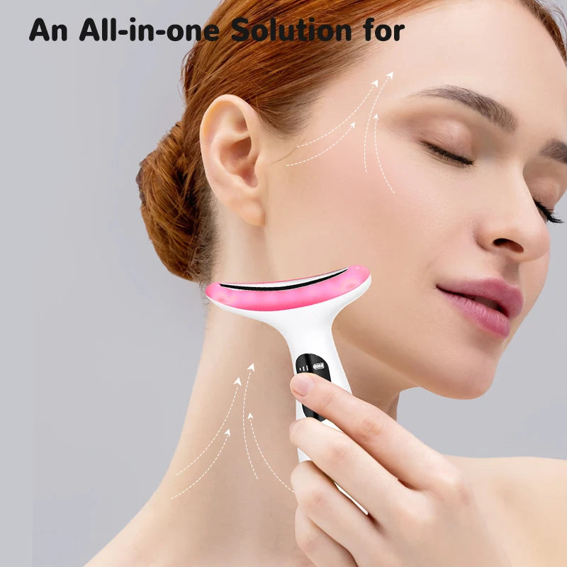 CMH Vibrating Facial Neck Massager With Thermal Skin Care Function