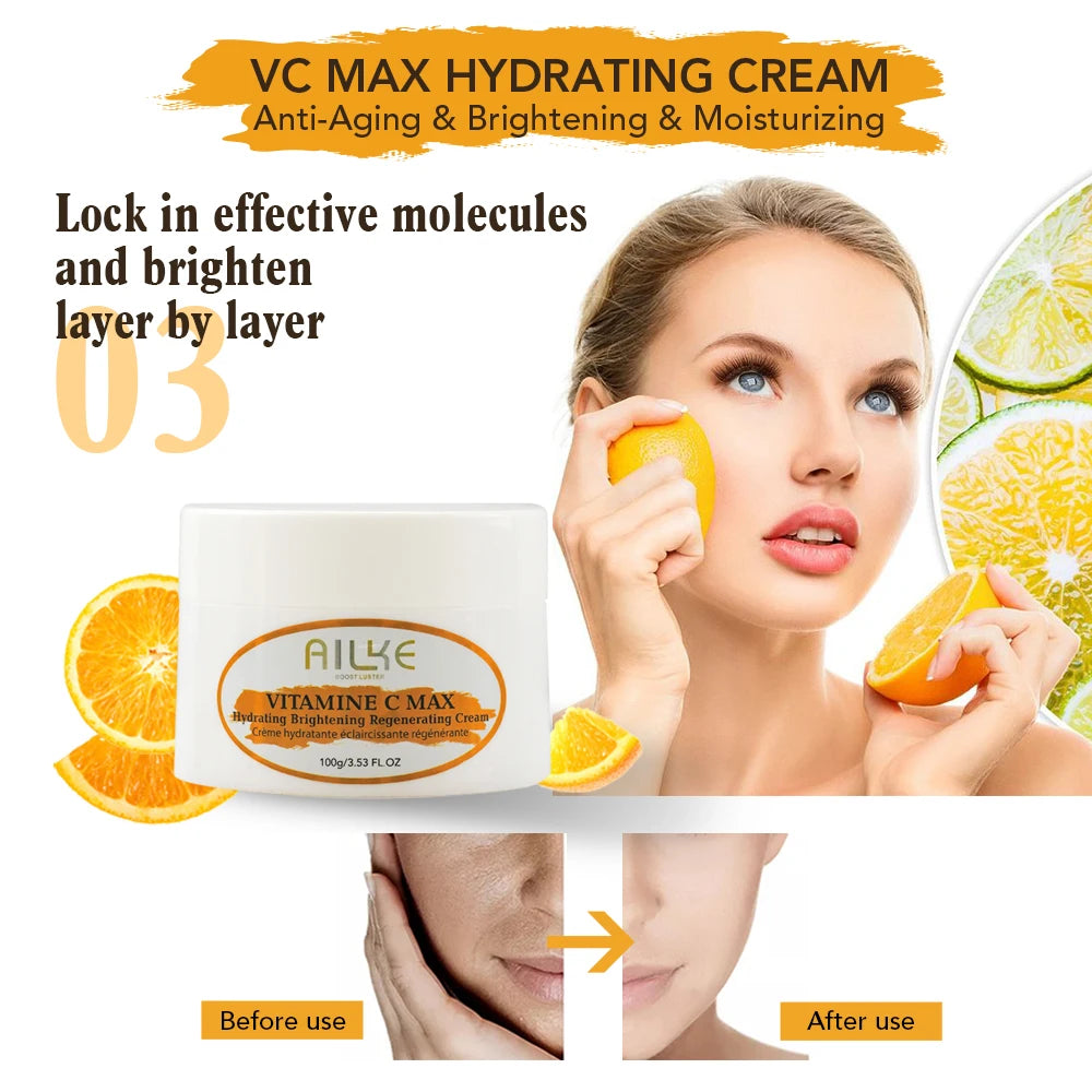 AILKE Vitamin C Brightening Skincare Set For Dark Spot Care