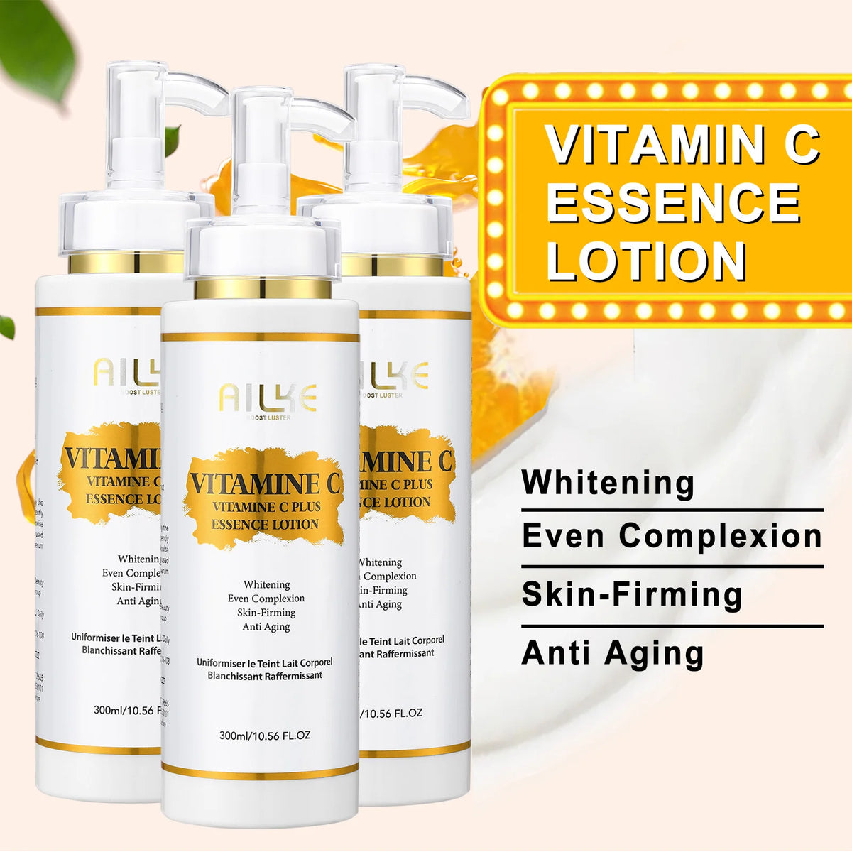 AILKE Vitamin C Brightening Skincare Set For Dark Spot Care