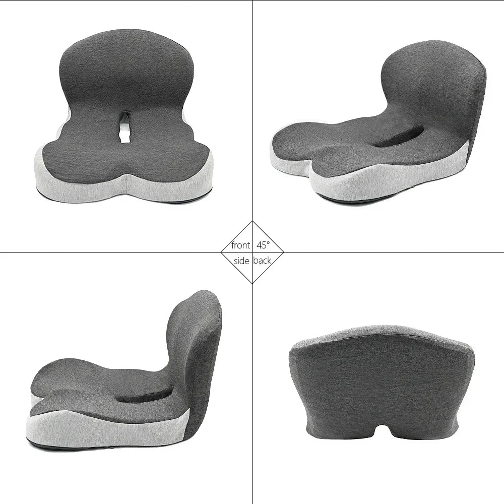Memory Foam Coccyx Support Seat Cushion For Office And Car