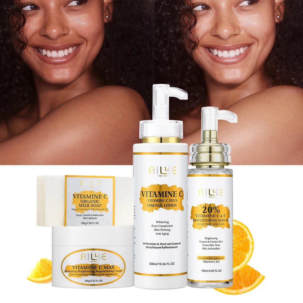 AILKE Vitamin C Brightening Skincare Set For Dark Spot Care
