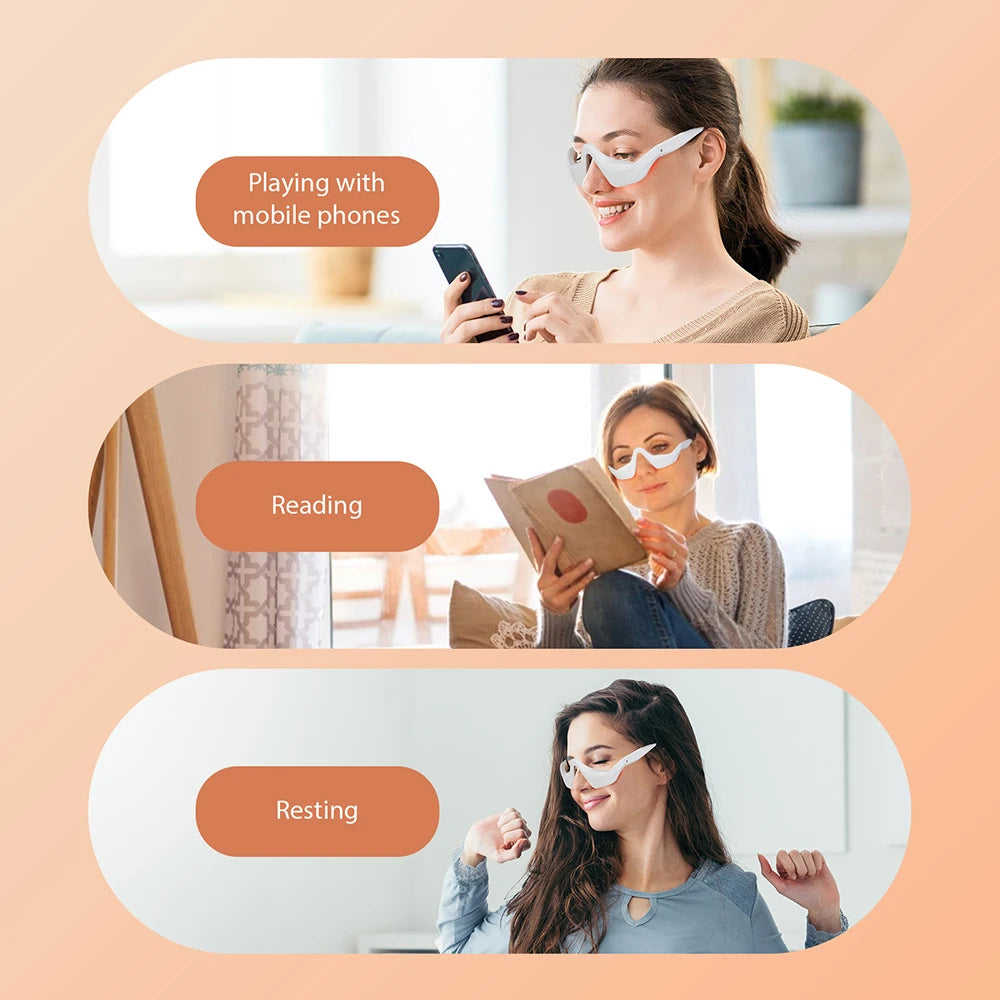 Iebilif Red Light Eye Massager For Eye Care And Relaxation