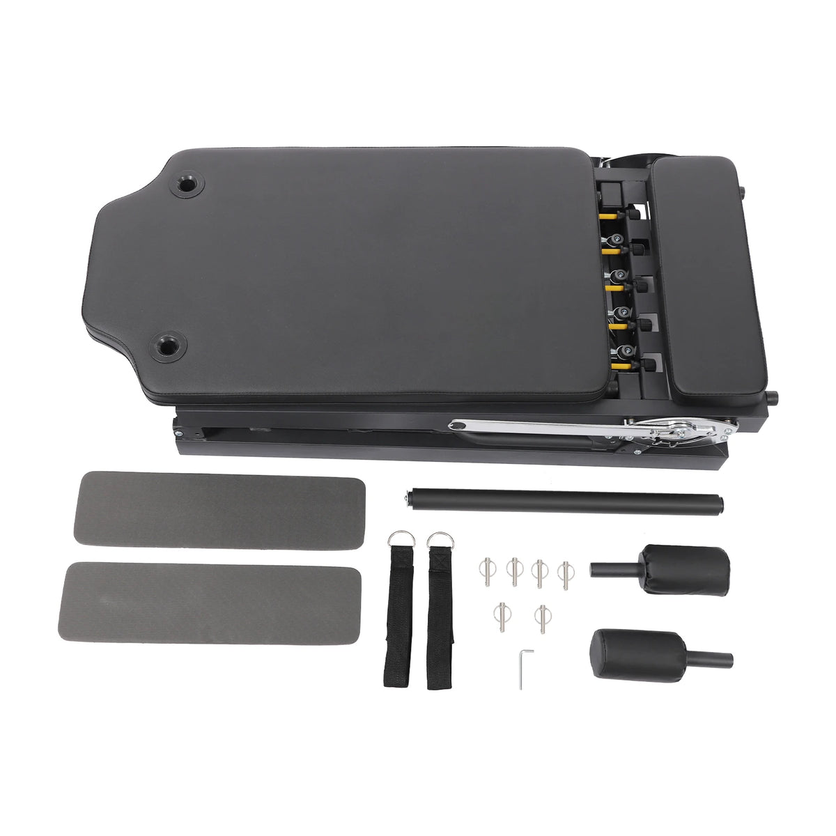 Foldable Pilates Reformer Machine for Home and Studio Fitness Training
