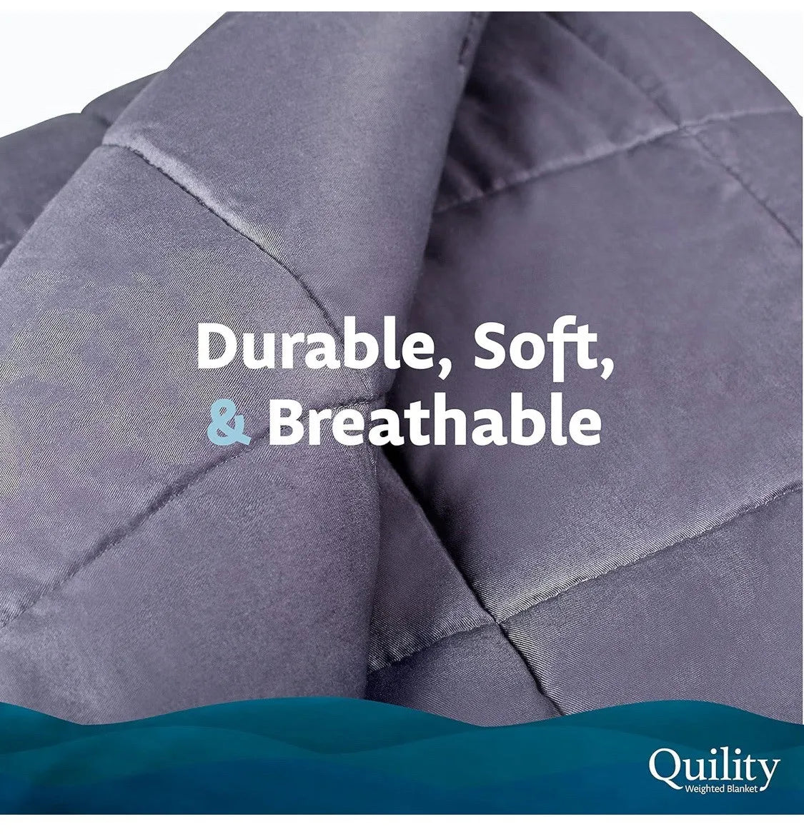 Quility Weighted Cotton Blanket for Adults Relaxation and Restful Sleep