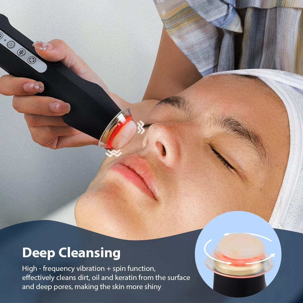 Iebilif LED Oxygen Bubble Facial Massager For Hydrating Skin