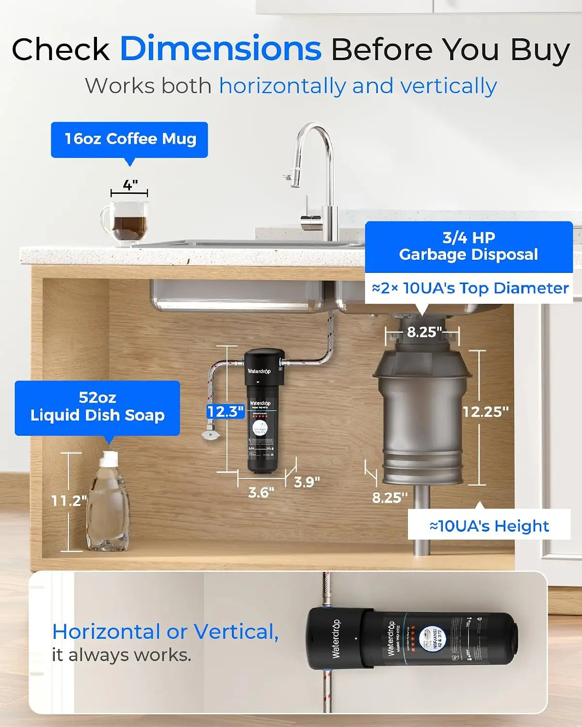 Waterdrop Under Sink Water Filter System For Clean Tasting Water