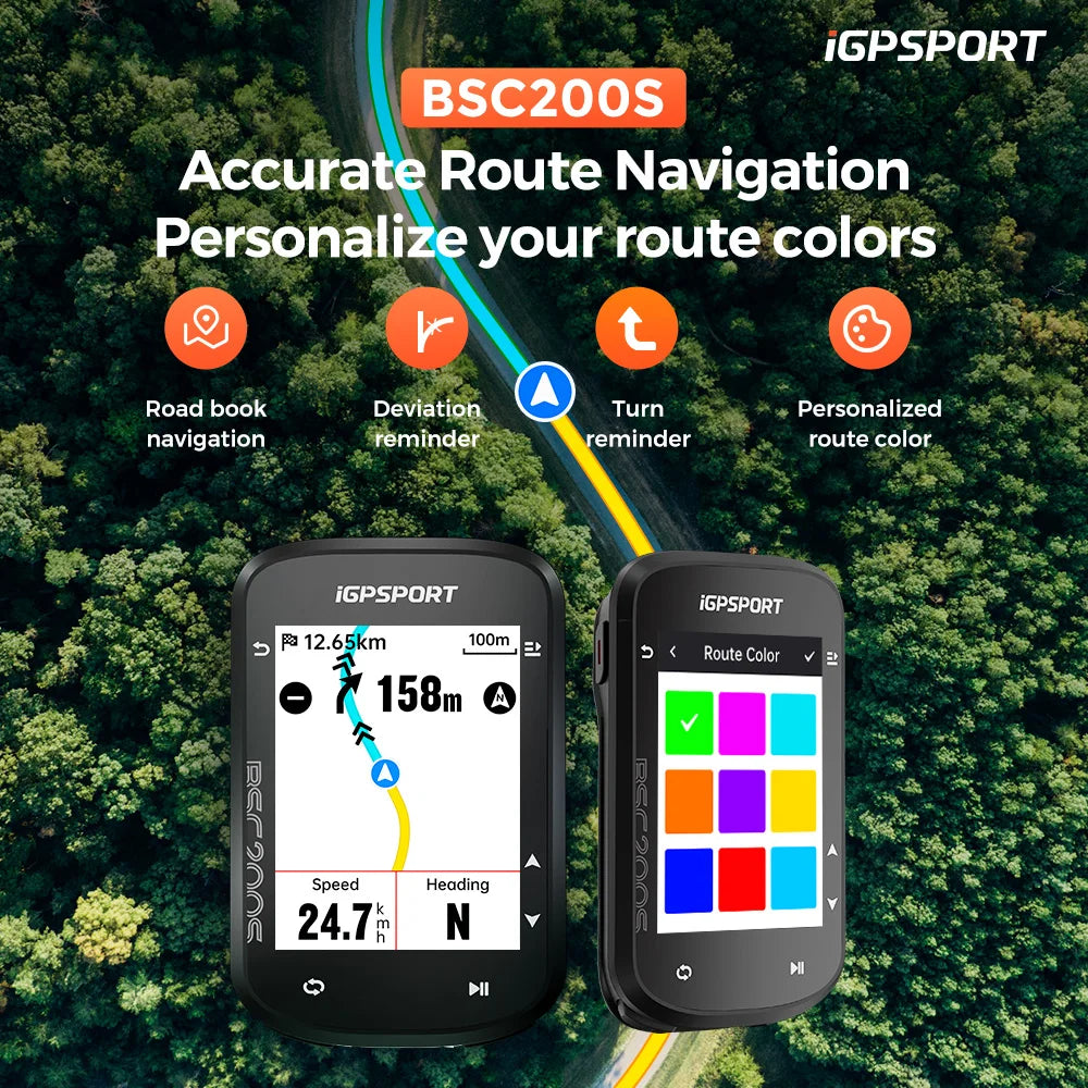 iGPSPORT GPS Bike Computer With Route Navigation And Colorful Screen