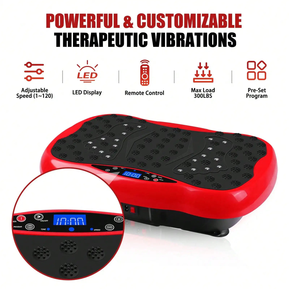 Vibration Plate Fitness Platform For Full Body Exercise And Wellness