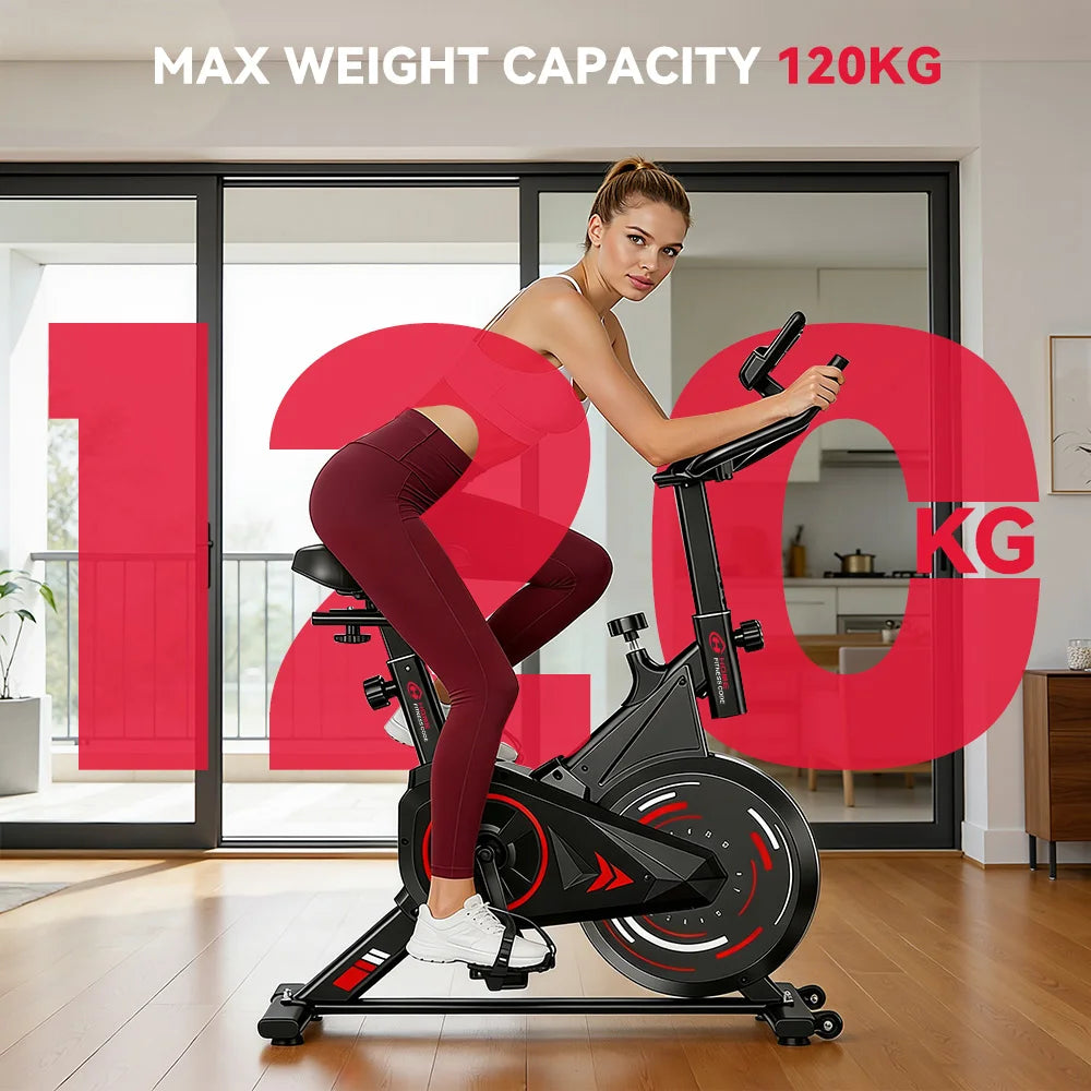 Botifly Low Noise Folding Indoor Exercise Bike With LCD Monitor