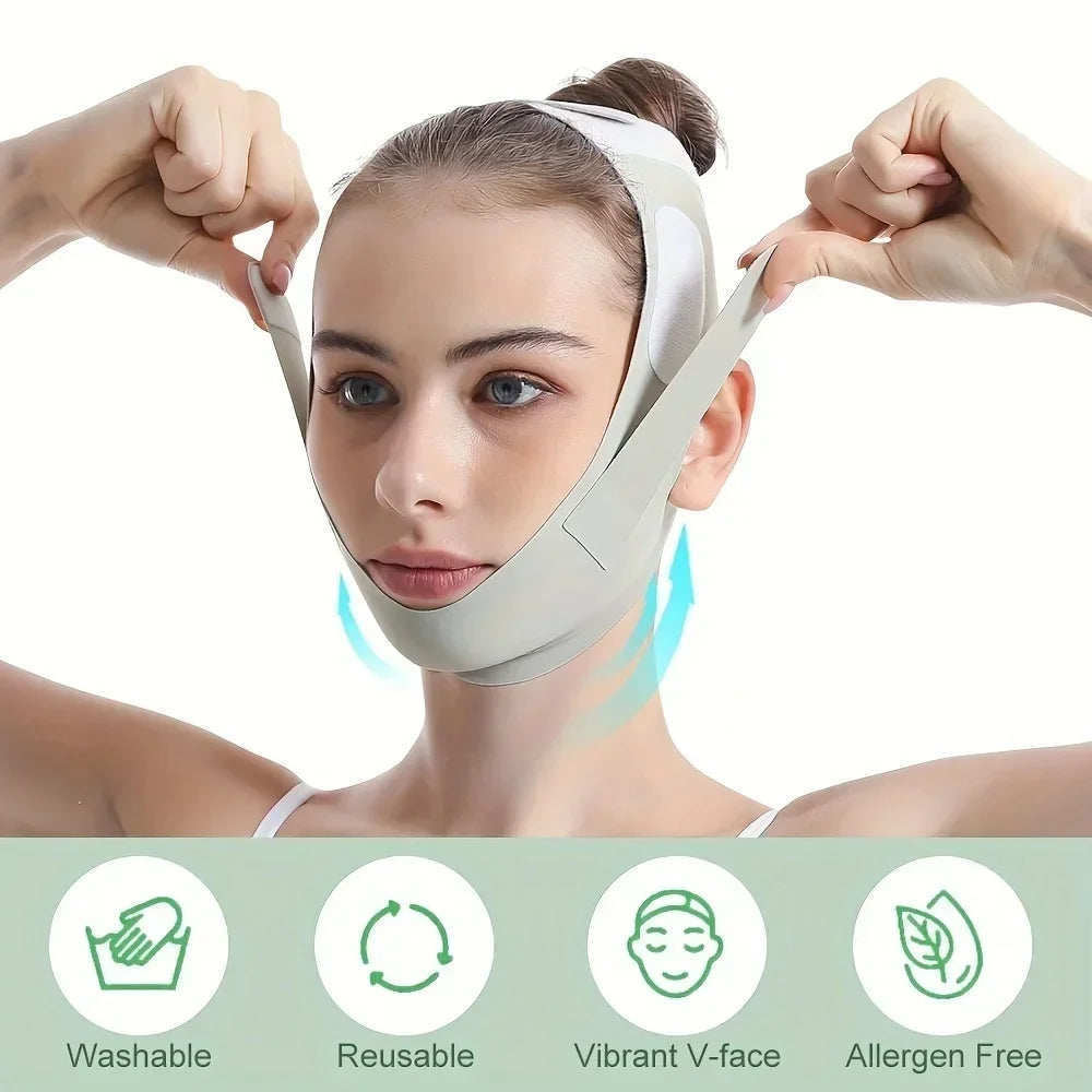 Adjustable V Shape Face Slimming Strap Double Chin Reducer