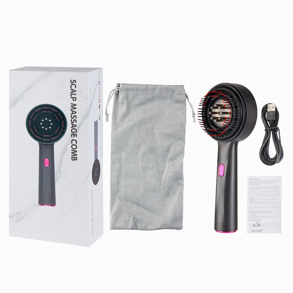 Foreverlily Electric Scalp Massage Comb With Red Light Therapy