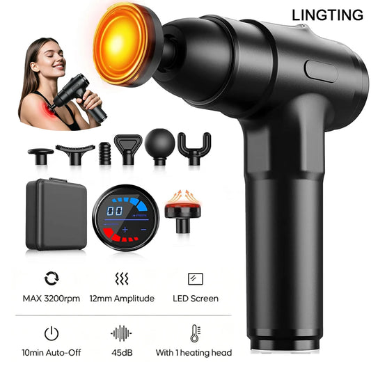 LINGTENG Deep Tissue Massage Gun For Muscle And Back Relief