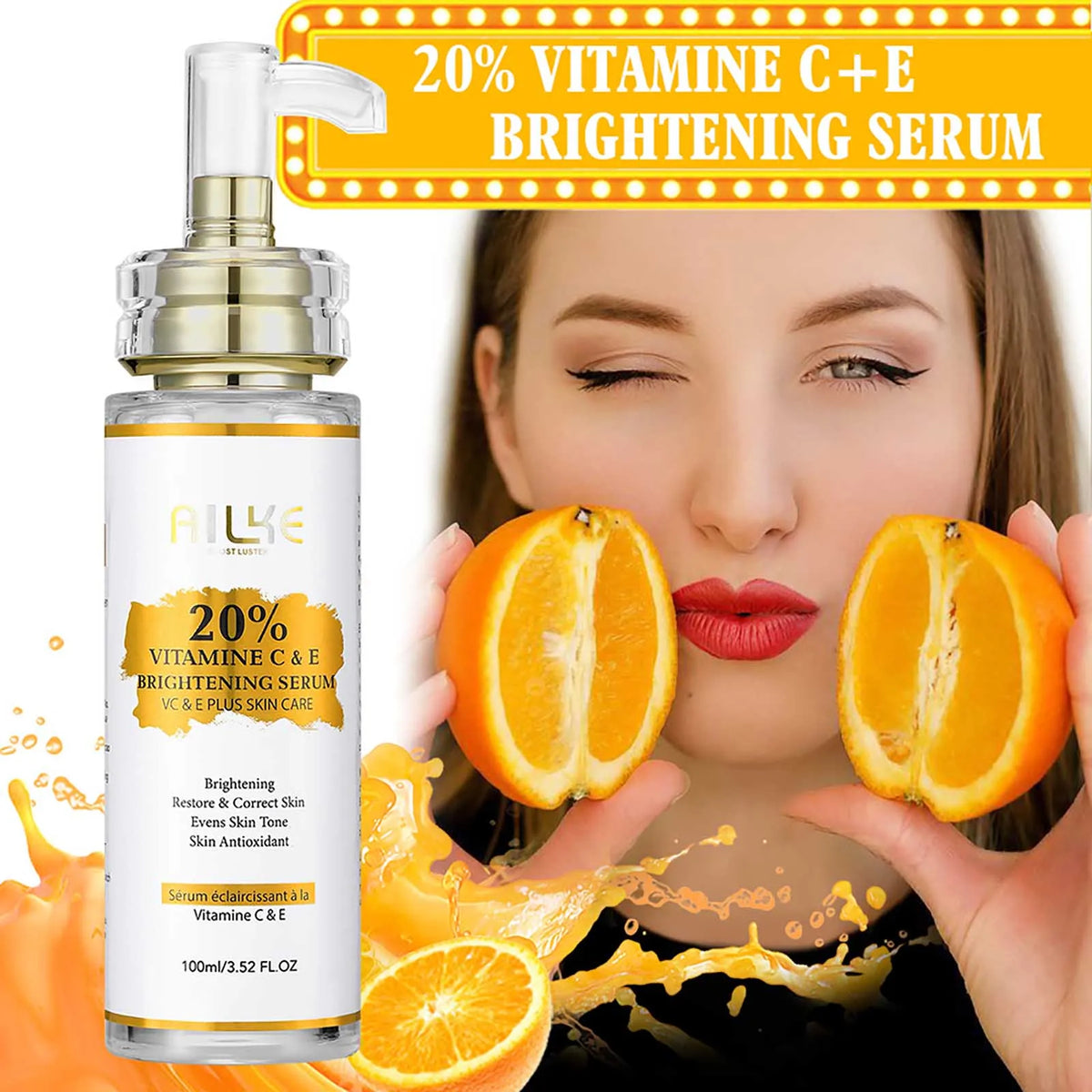 AILKE Vitamin C Brightening Skincare Set For Dark Spot Care