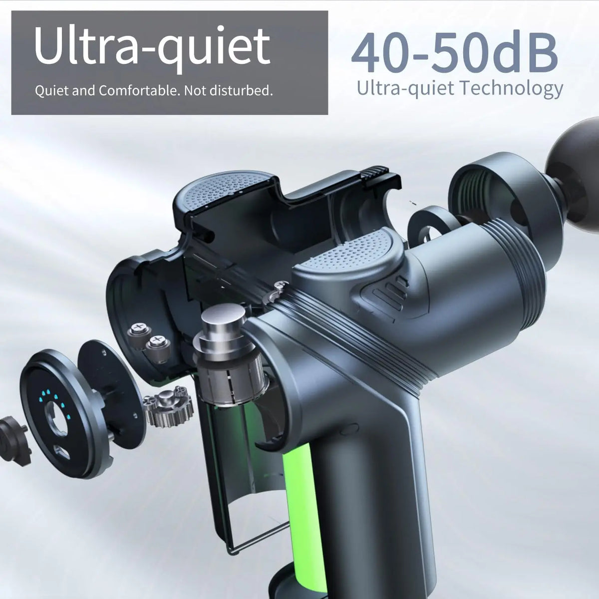 LEERCON Portable Deep Tissue Muscle Massage Gun With Interchangeable Heads
