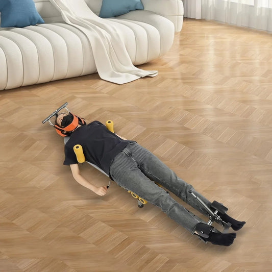 Adjustable Steel Traction Bench for Neck and Lumbar Relief