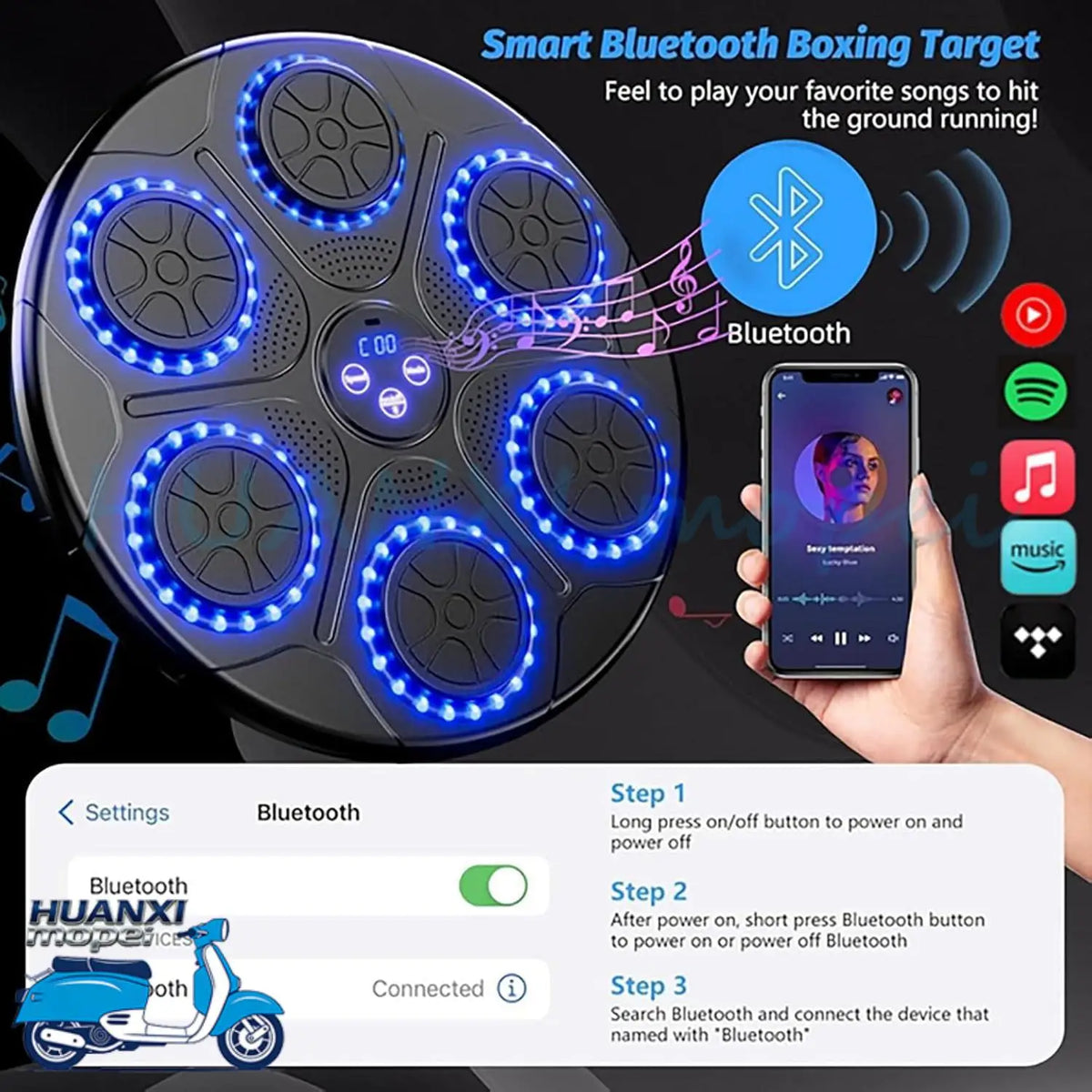 Intelligent Music Boxing Machine With LED Display And Bluetooth