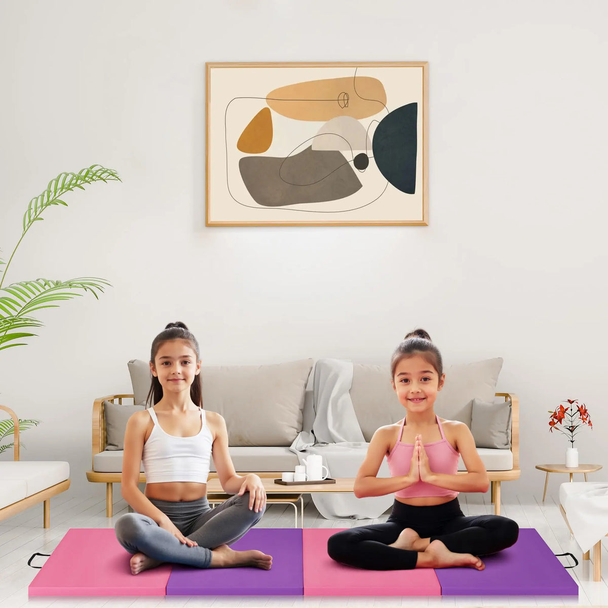 HiMISS Folding Gymnastics Exercise Mat For Yoga Pilates And Aerobics
