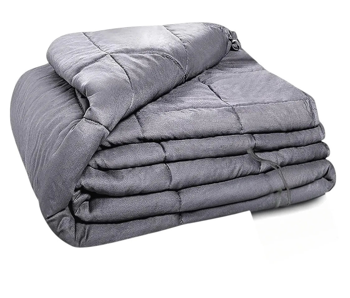 Quility Weighted Cotton Blanket for Adults Relaxation and Restful Sleep