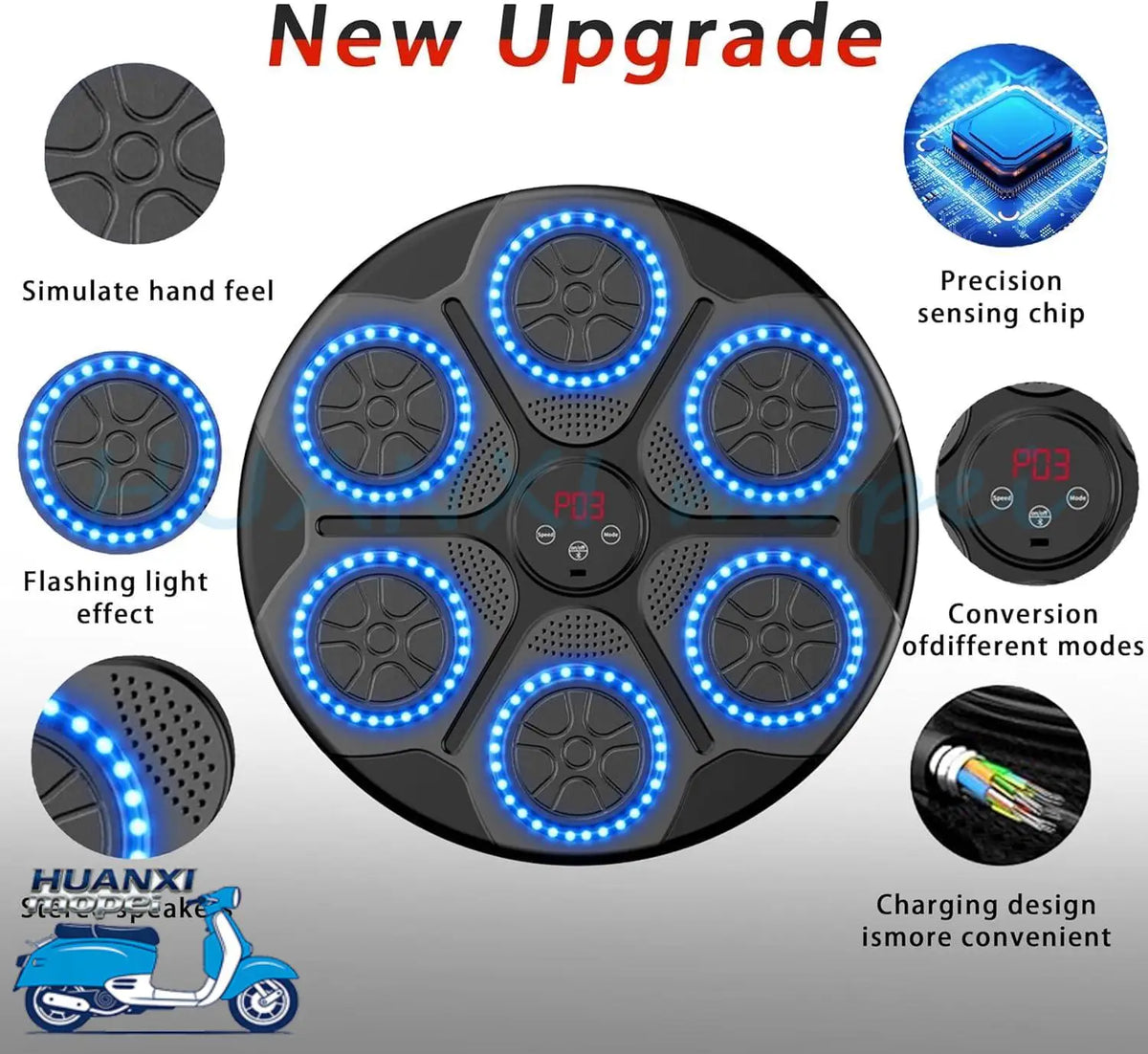 Intelligent Music Boxing Machine With LED Display And Bluetooth