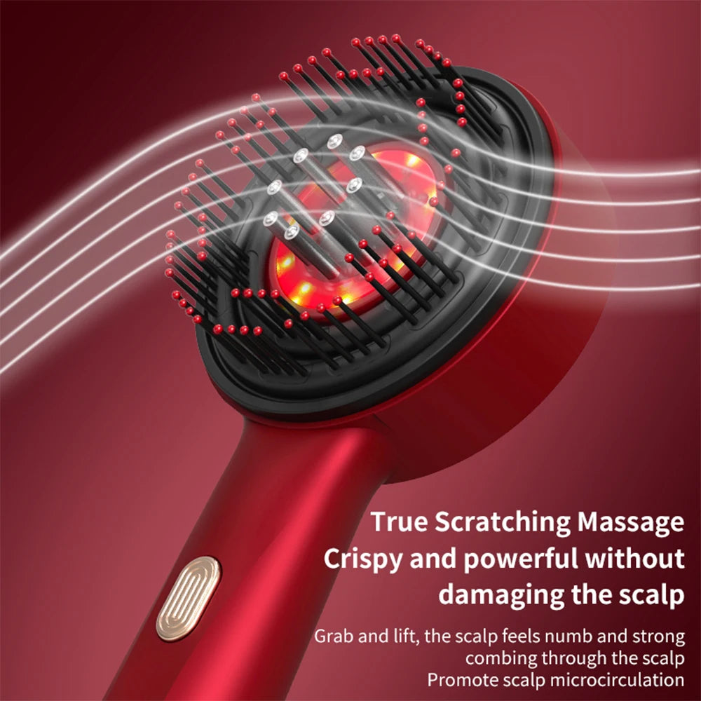 Foreverlily Electric Scalp Massage Comb With Red Light Therapy