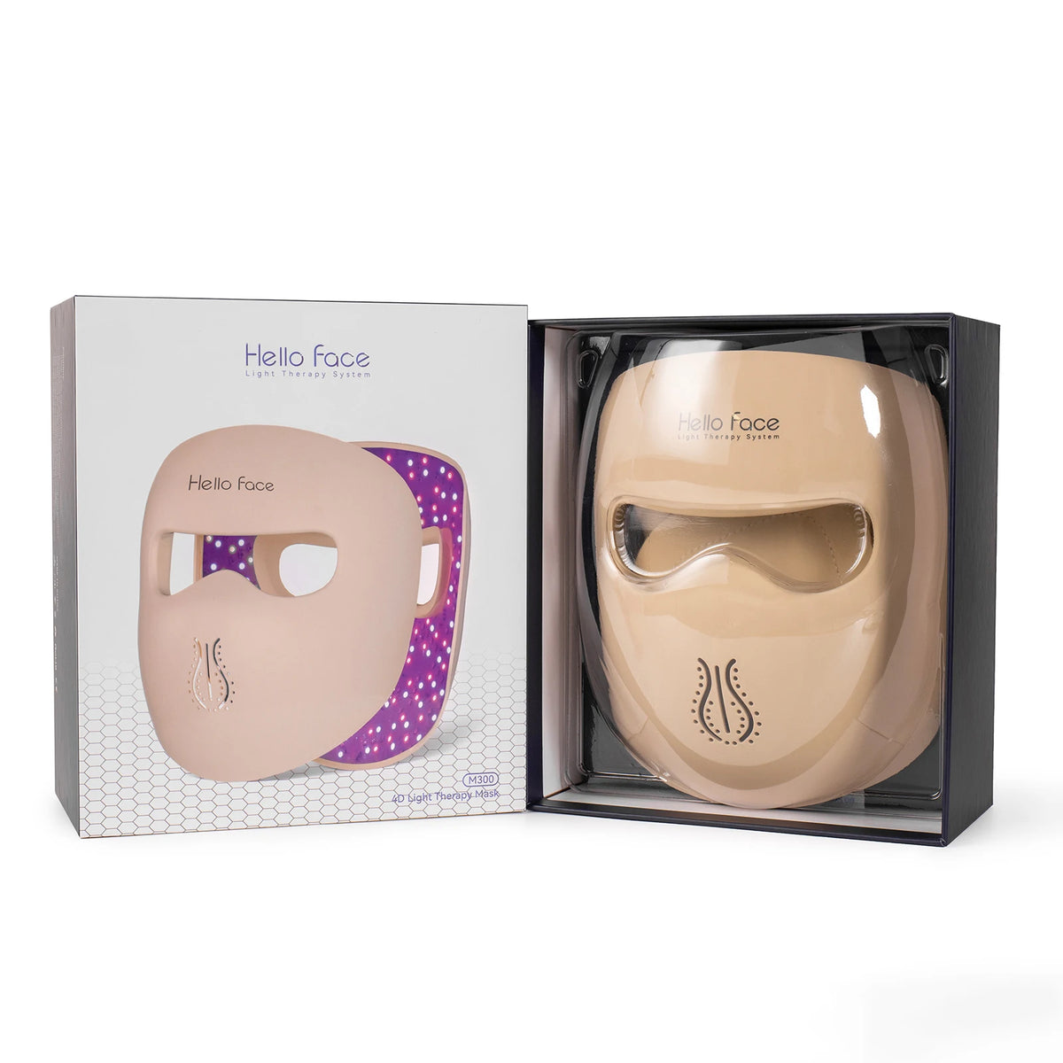 Hello Face M300 LED Light Therapy Silicone Facial Mask