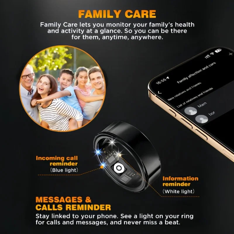 Casatelier Smart Ring With Sleep, Heart Rate And Fitness Tracking