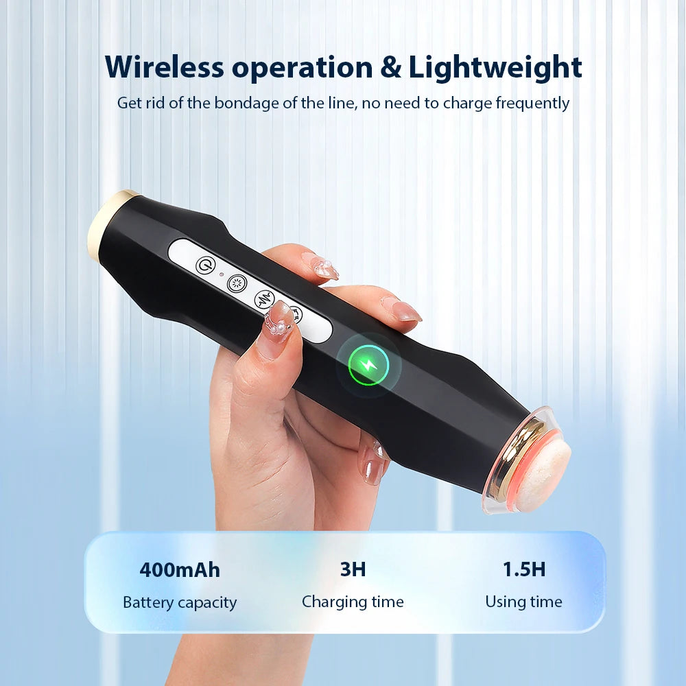 Iebilif LED Oxygen Bubble Facial Massager For Hydrating Skin