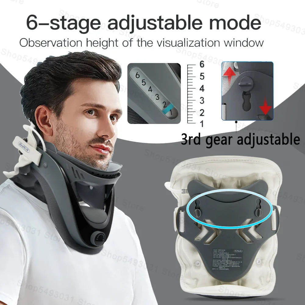 Cervical Neck Traction Device For Adjustable Support And Comfort