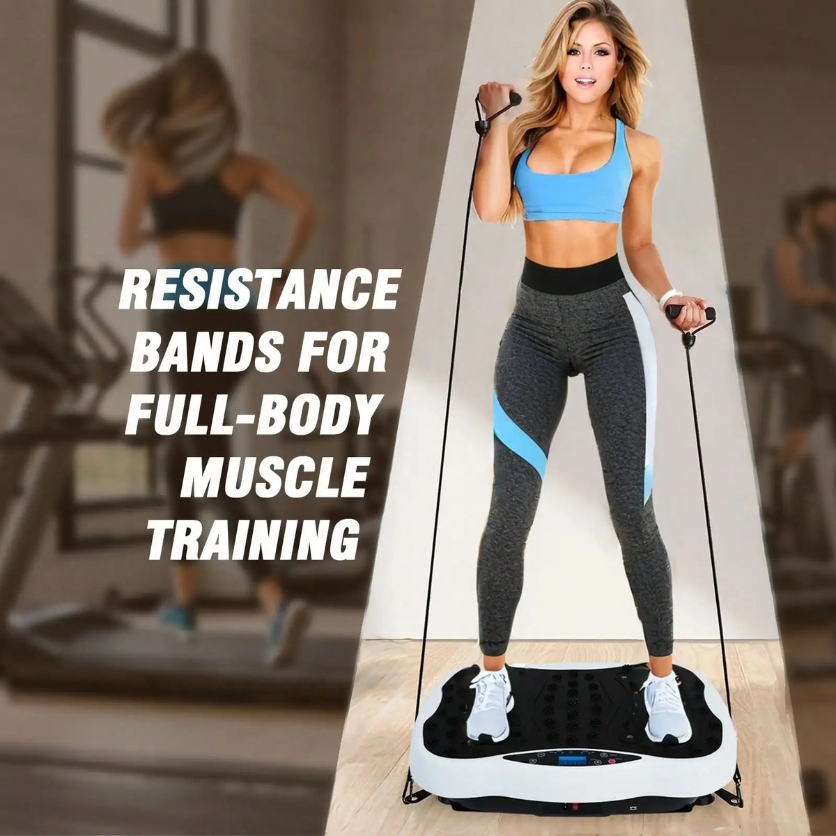 Vibration Plate Fitness Platform For Full Body Exercise And Wellness