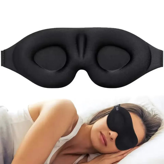 3D Contoured Sleep Mask Blindfold For Comfortable Light Blocking