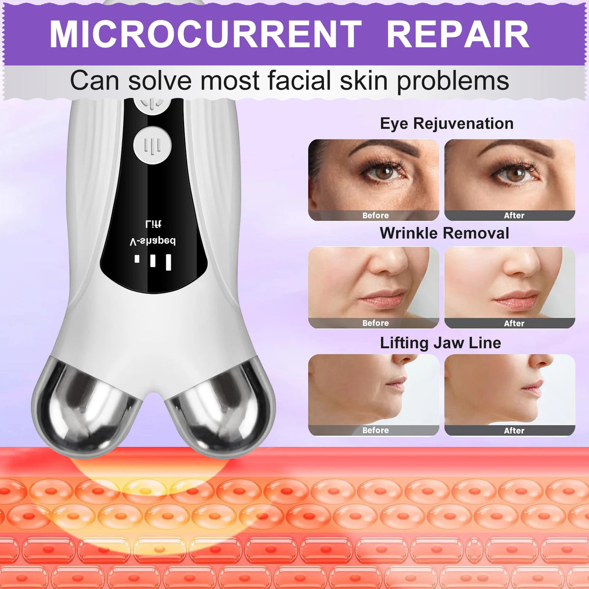 CMH EMS Facial Lifting Roller for Skin Tightening and Rejuvenation