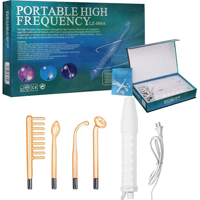 Portable Electric High Frequency Facial Massager Skin Care Stick