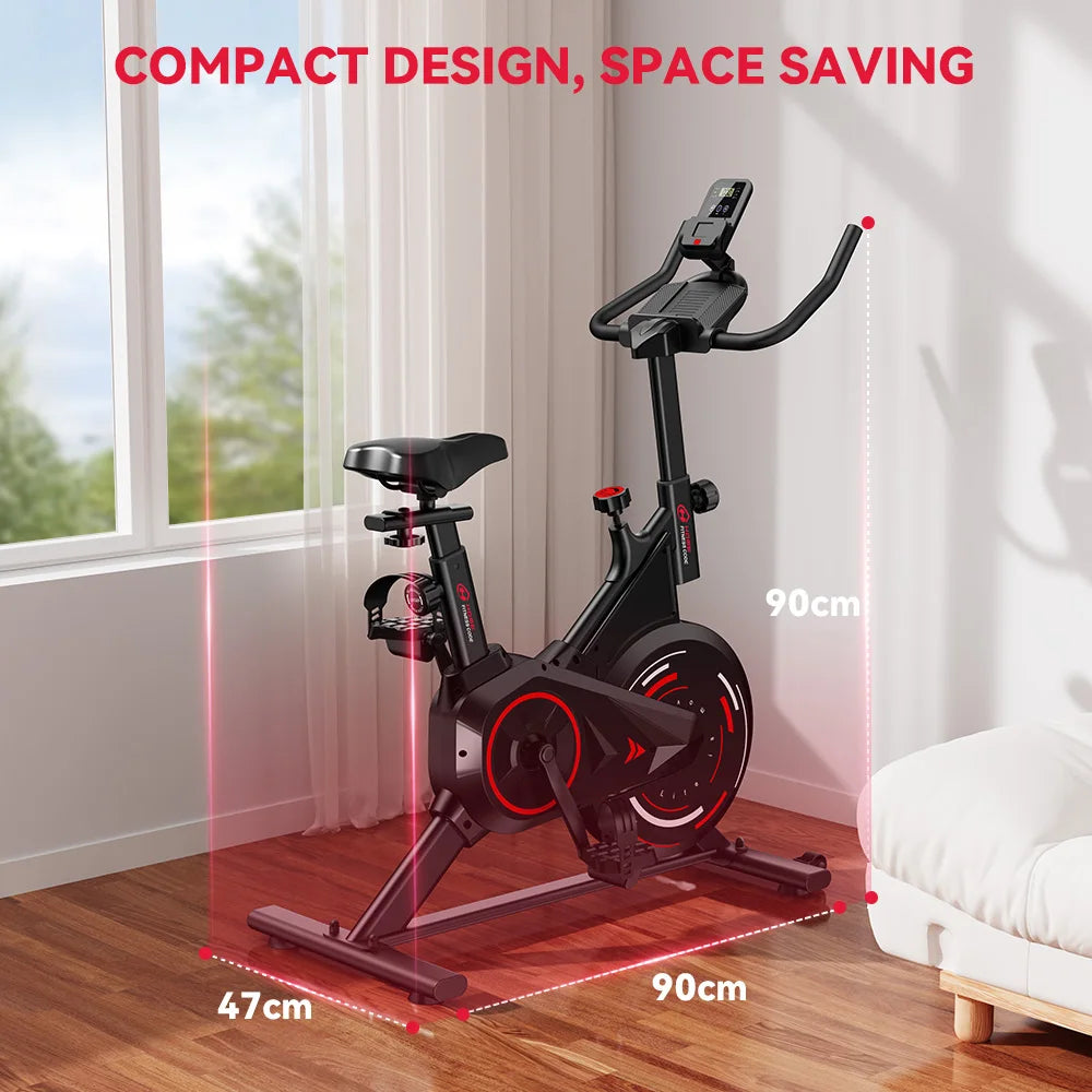 Botifly Low Noise Folding Indoor Exercise Bike With LCD Monitor