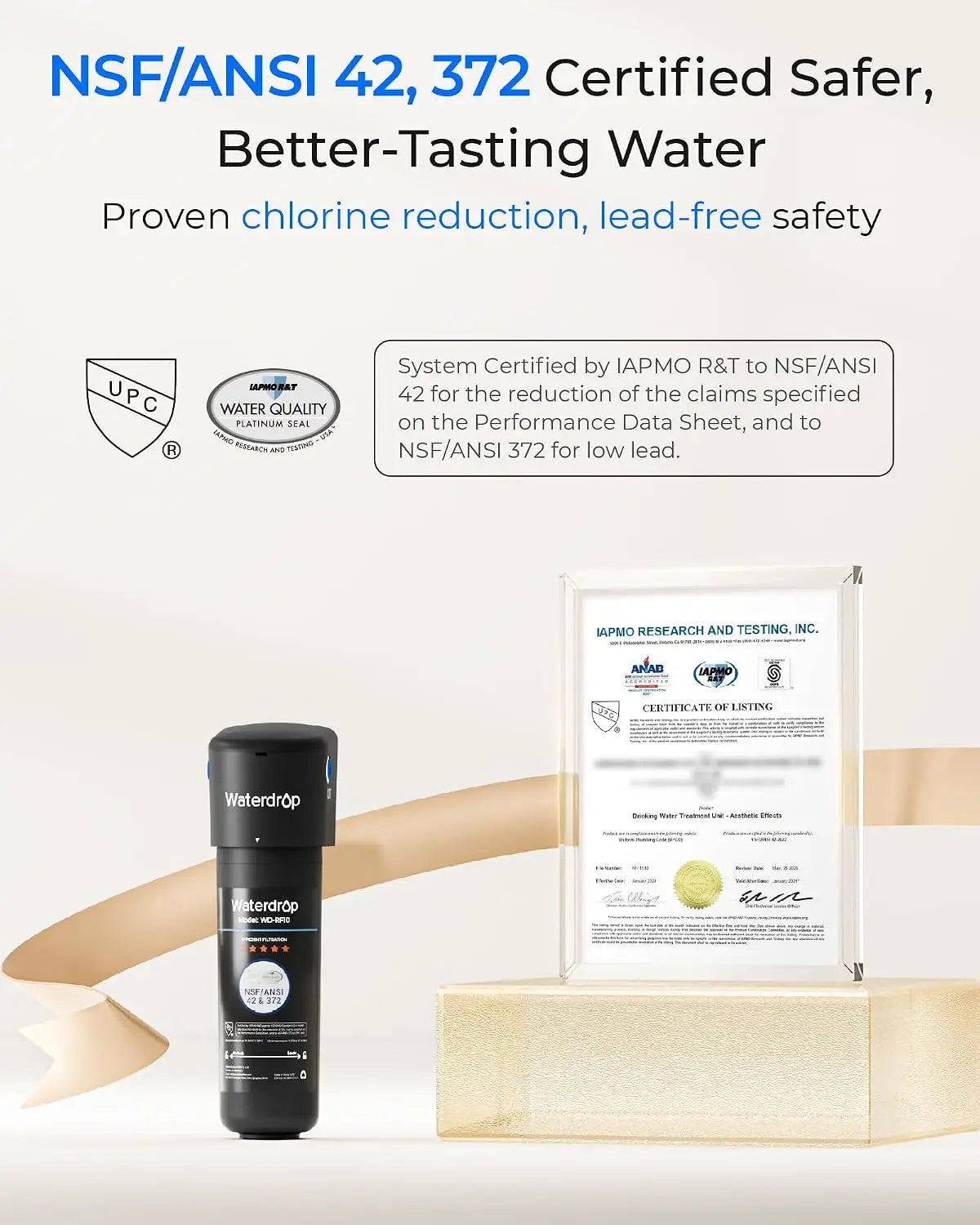 Waterdrop Under Sink Water Filter System For Clean Tasting Water