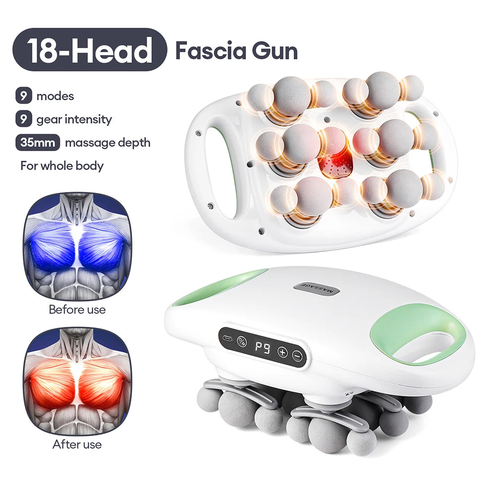 Iebilif Red Light Deep Tissue Percussion Massage Gun