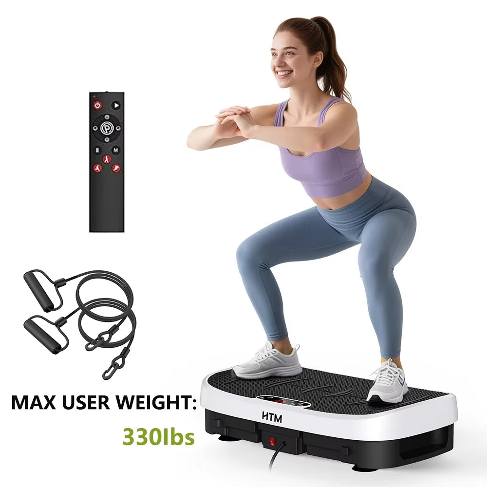 HTM Multi Function Vibration Plate Trainer for Home Fitness