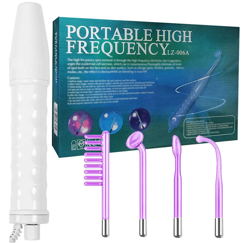Portable Electric High Frequency Facial Massager Skin Care Stick