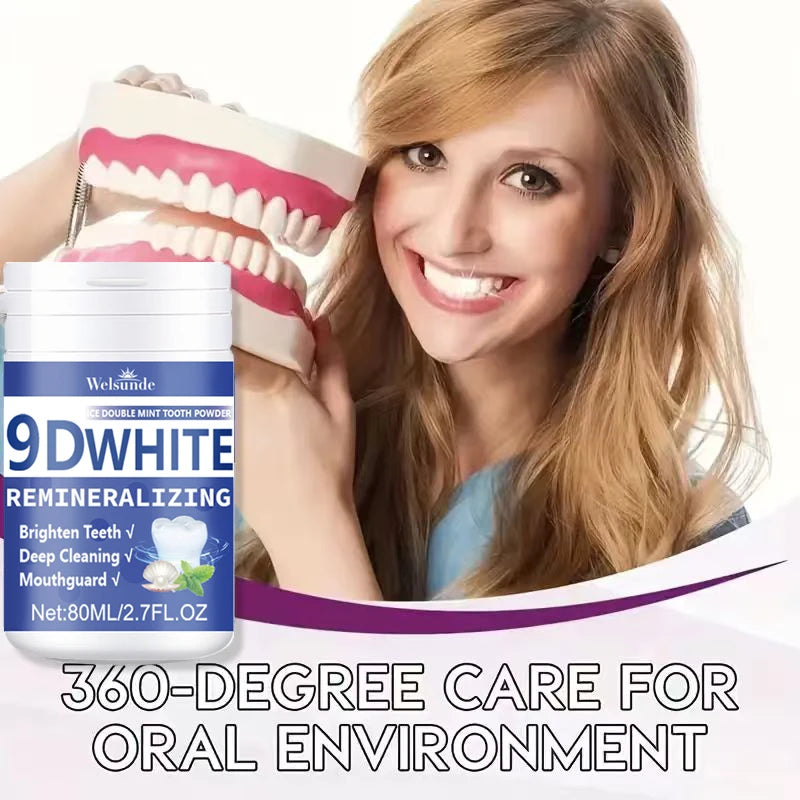 Welsunde Whitening Tooth Powder for Deep Clean and Fresh Breath