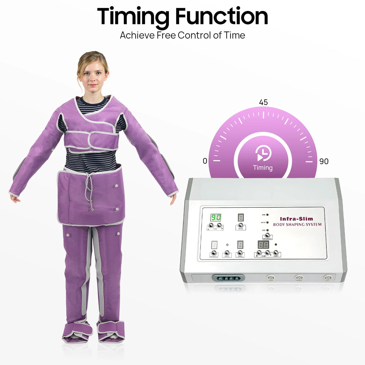 400W Air Pressure Slimming Massage Suit With Adjustable Heat