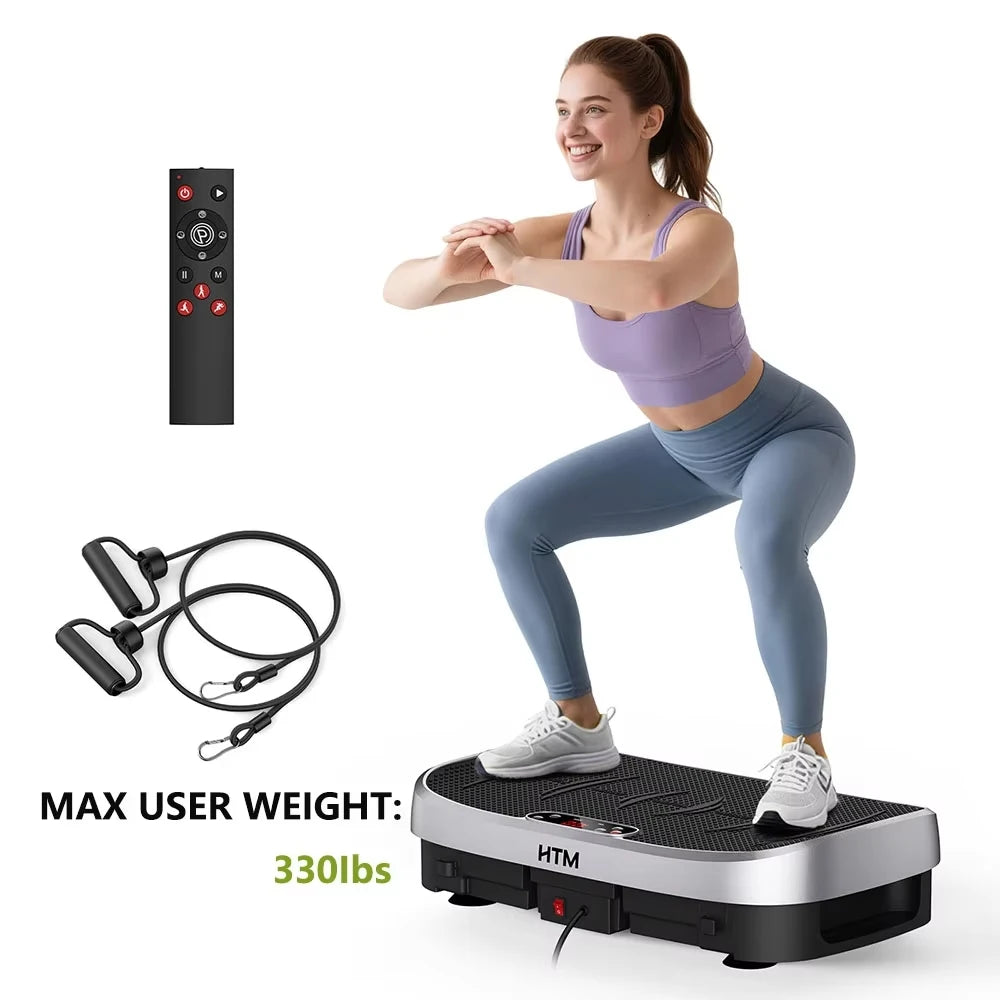 HTM Multi Function Vibration Plate Trainer for Home Fitness