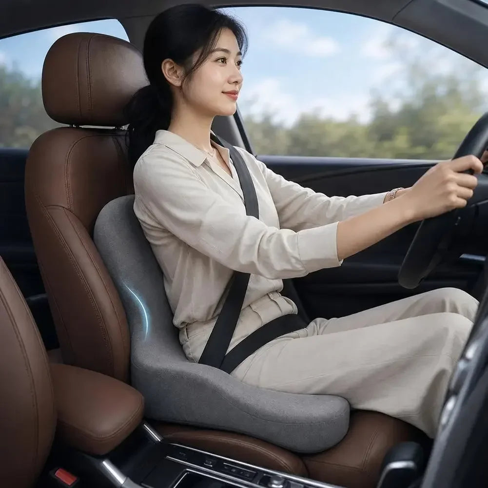 Memory Foam Coccyx Support Seat Cushion For Office And Car