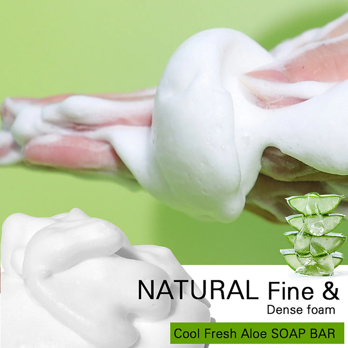AILKE Aloe Vera Soap For Acne And Dark Spot Care