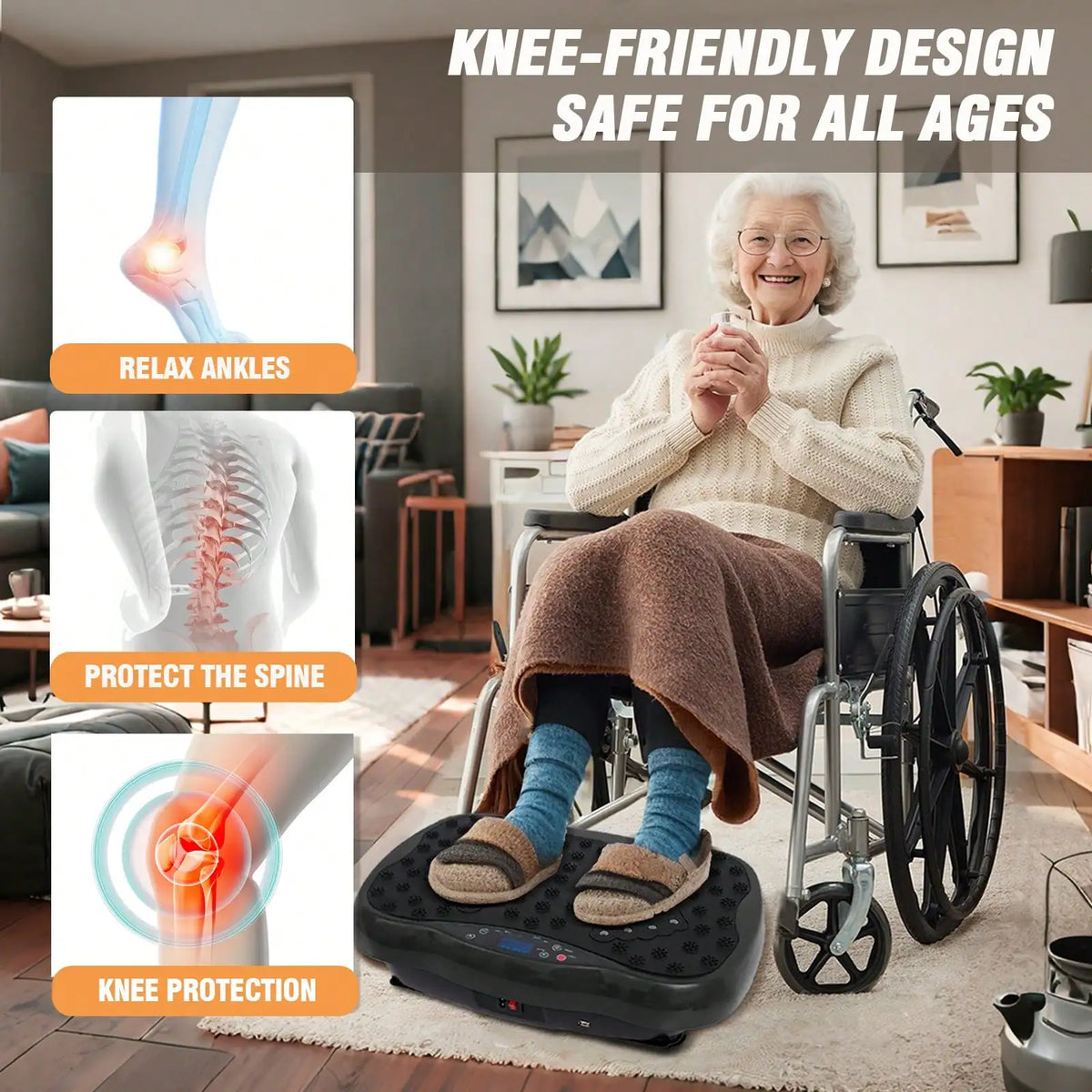Vibration Plate Fitness Platform For Full Body Exercise And Wellness